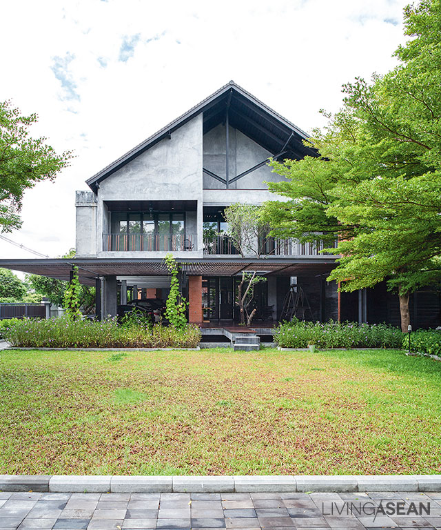 modern steel framed home