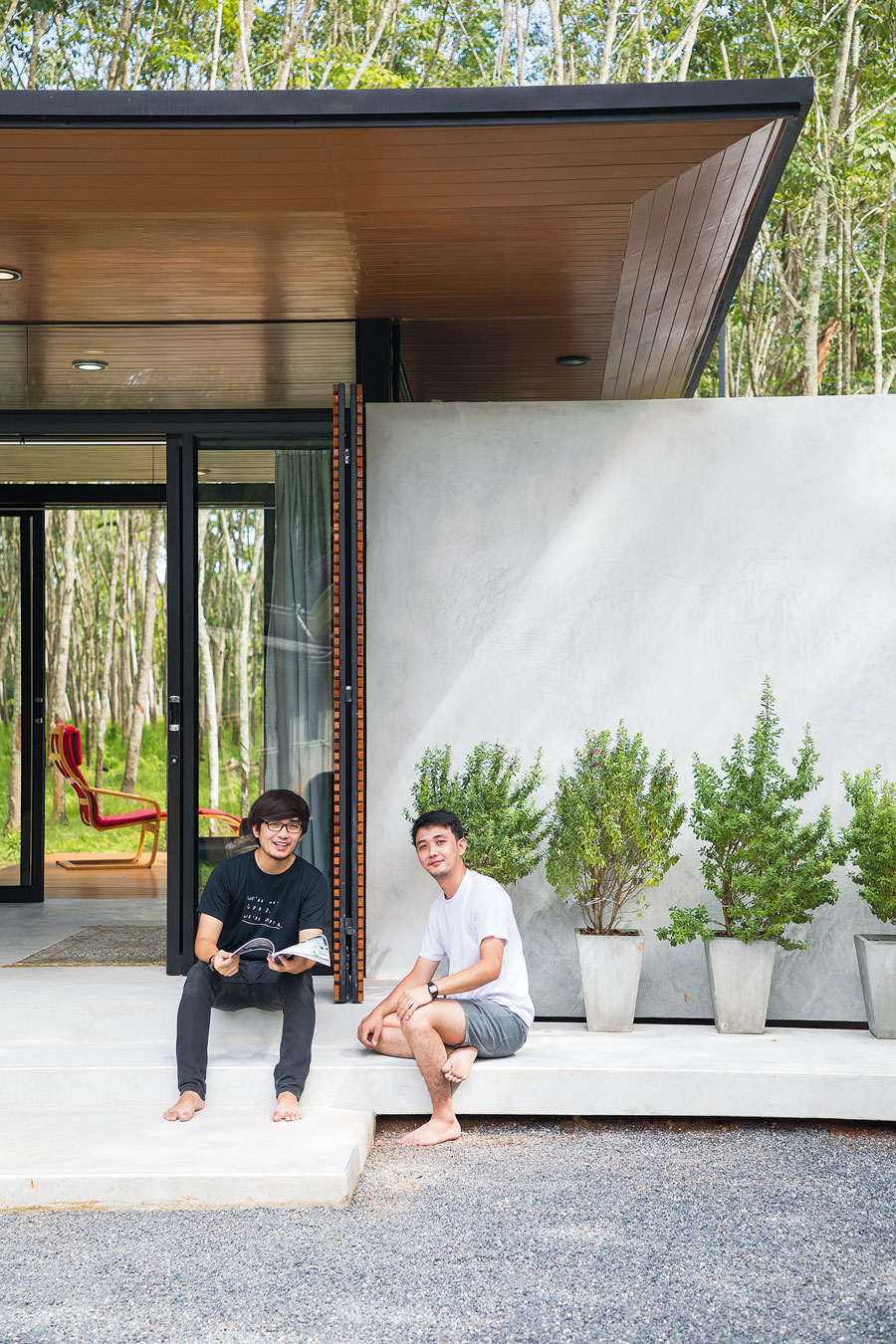 Compact House in a Rubber Forest