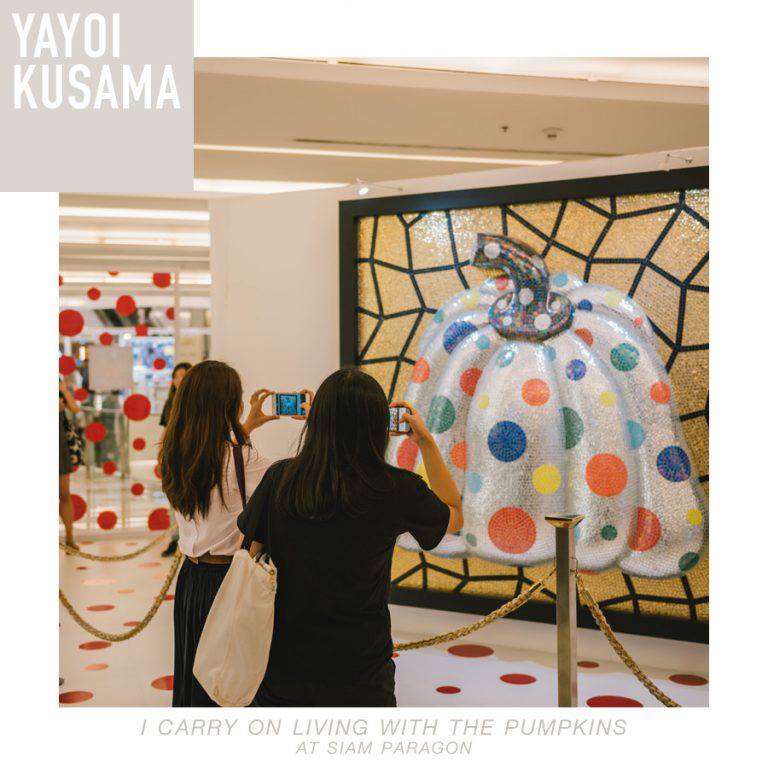 One hundred and one Yayoi Kusama pumpkins have landed in Bangkok