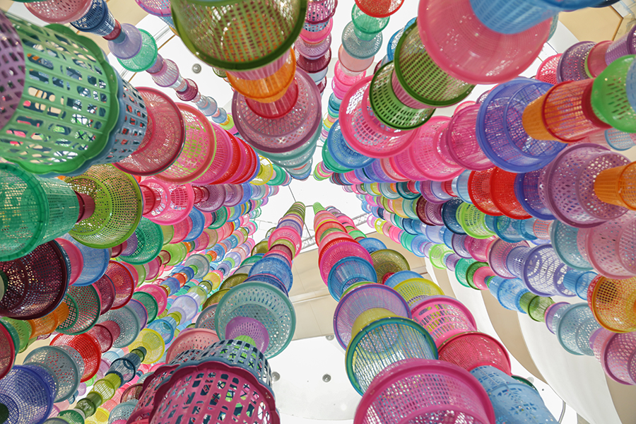 Basket Tower; Artist: Choi Jeong Hwa;