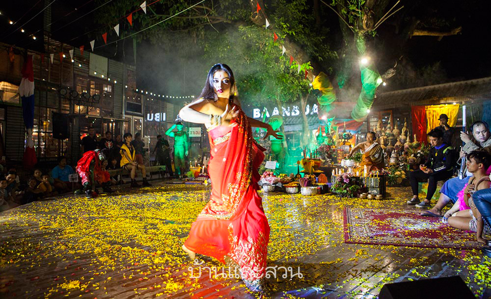 Indian-style dance, at once fierce and gentle