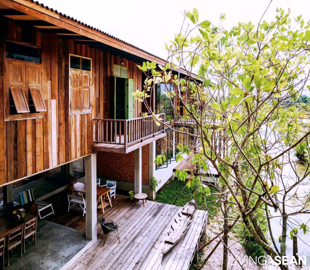 Wood House Amid the Rice Fields