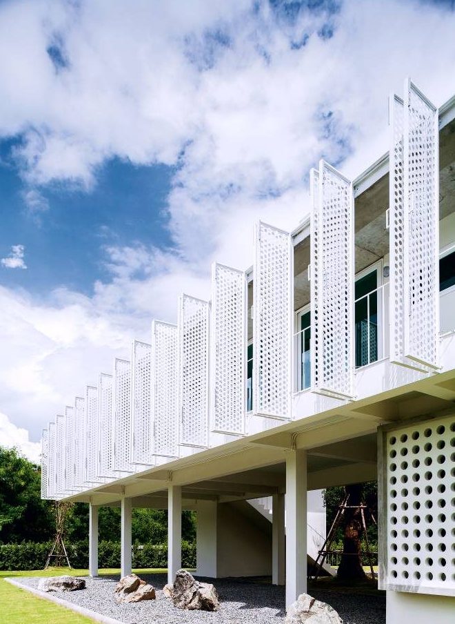 White Box-shaped House