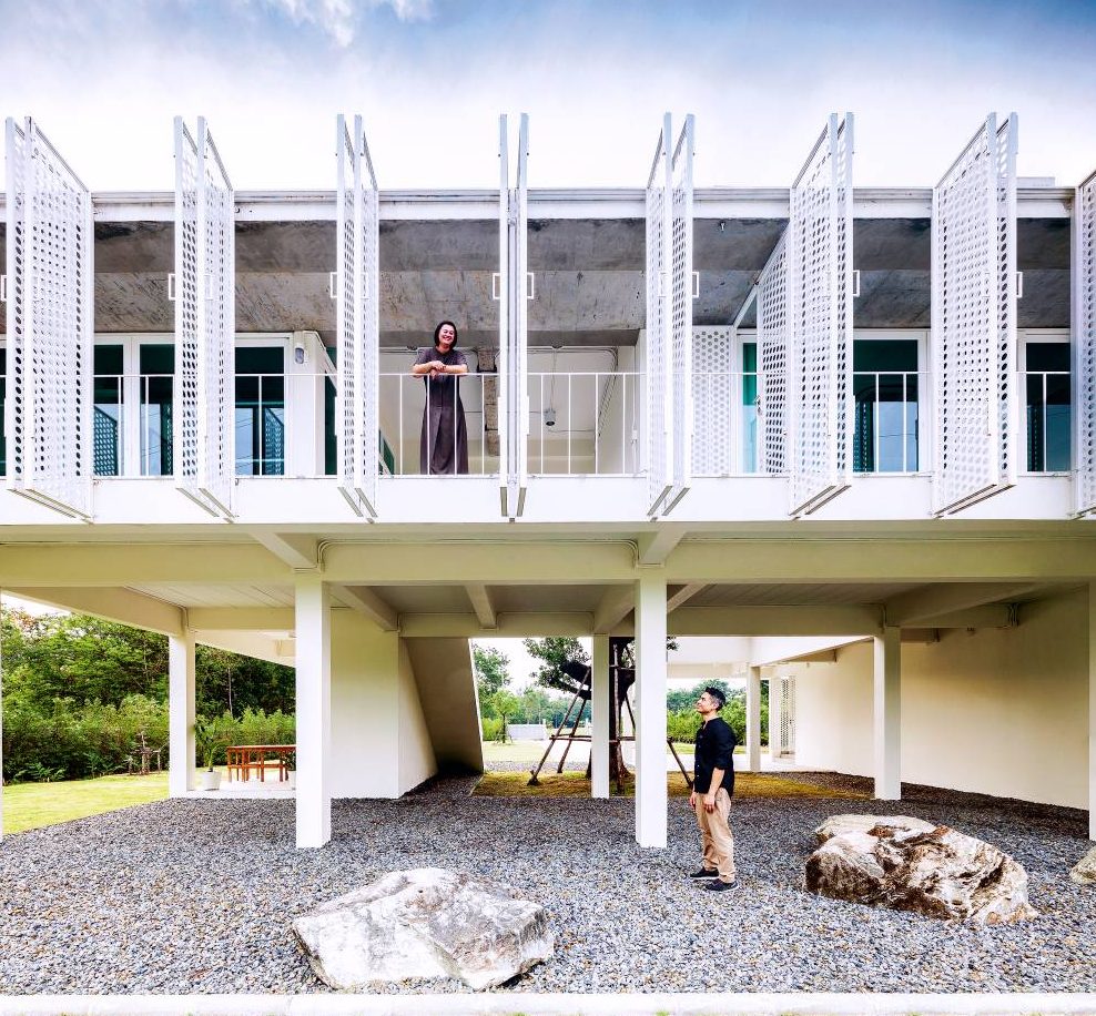 White Box-shaped House