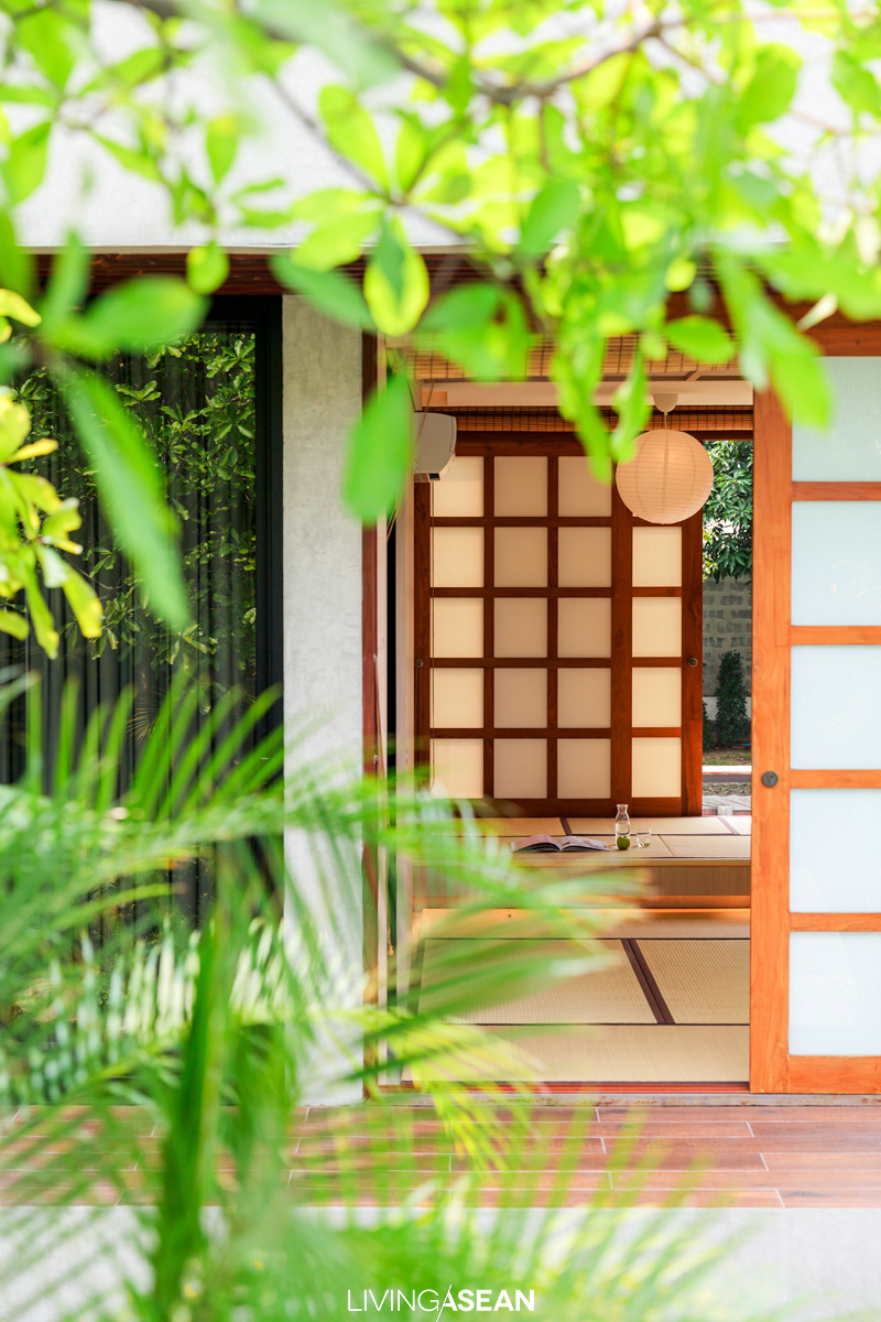 The Japanese room reveals an affinity for traditional residential architecture. It’s little wonder that he often visits Japan for inspiration.