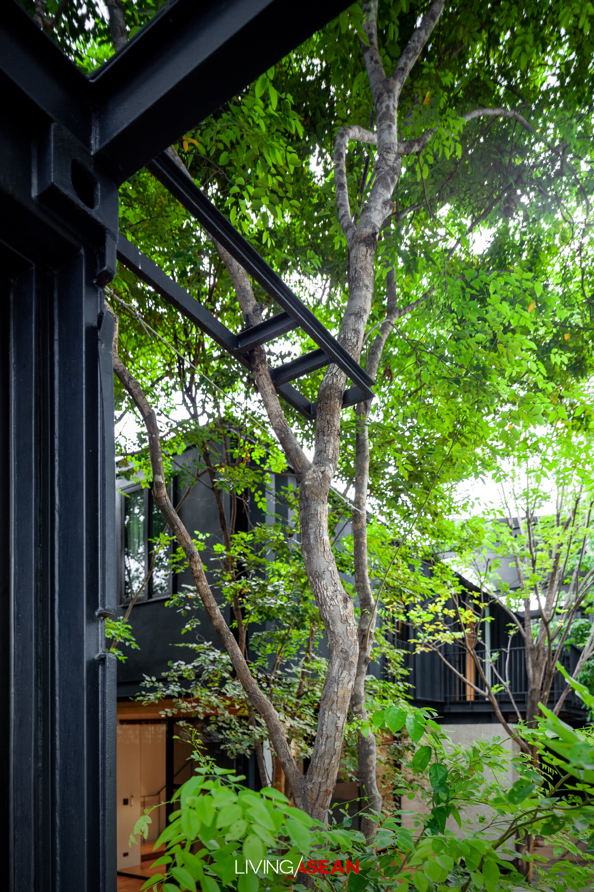 Container Home Amid an Enchanted Forest Garden