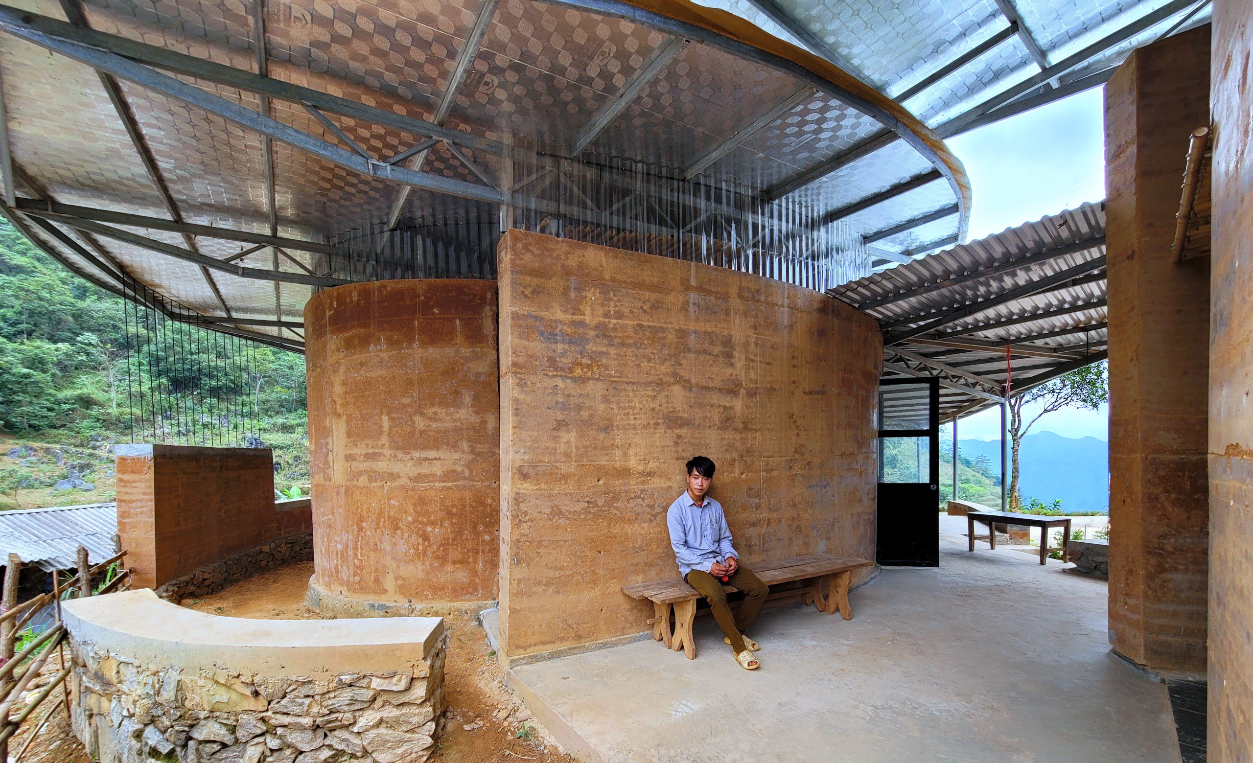 Lung Vai School Rammed Earth School 