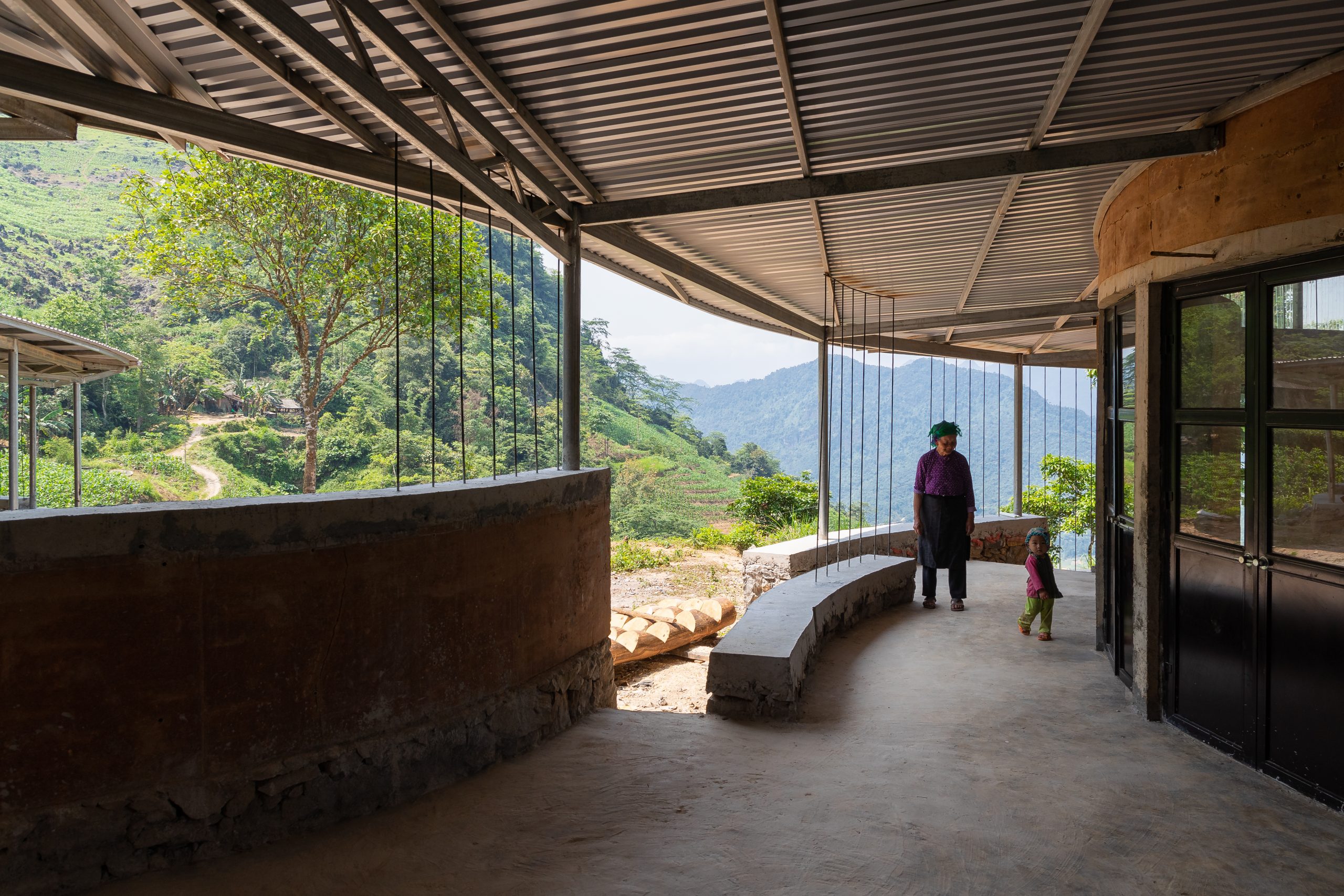 Lung Vai School Rammed Earth School 